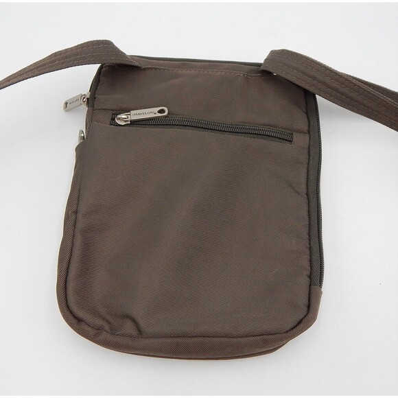 Travelon Anti-Theft Signature Quilted Slim Pouch Olive Green Crossbody Bag 42759 - Picture 10 of 12